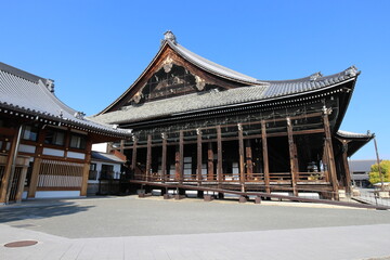 Goeido Hall in Nishi Hongwanji Temple, Kyoto, Japan