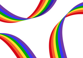 LGBT Pride Month. Pride Rainbow Background. Gay, Lesbian, Bisexual and Transgender Community. Vector Illustration. 