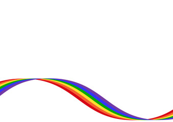 LGBT Pride Month. Pride Rainbow Background. Gay, Lesbian, Bisexual and Transgender Community. Vector Illustration. 