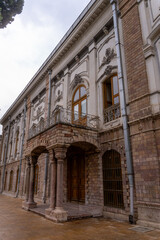 Edifice of the Sun of the royal palace Golestan oldest groups of buildings in persian capital, was rebuilt to its current form in 1865. Tehran, Iran.