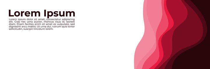 abstract pink gradient wave pattern background vector illustration good for web banner, ads banner, booklet, wallpaper, background template, and advertising