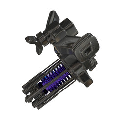 Metal abstract shape, 3d render