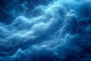 Obraz premium Abstract composition of swirling smoke patterns, frozen in time, evoking a sense of ephemeral beauty. Concept of transient and abstract atmospheric elements. Generative Ai.