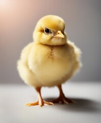 Fototapeta premium baby chick, isolated white background. copy space for text 