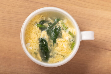 ほうれん草の卵スープ