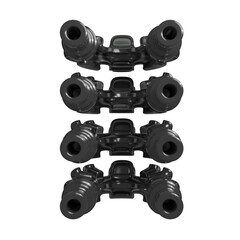 Metal abstract shape, 3d render © neurostructure