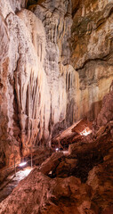 Cueva de Las Güixas, Villanúa, Pyrenees, Huesca, Aragon, Spain. Cave that can be visited in Villanua