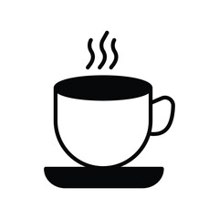 cup icon with white background vector stock illustration