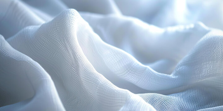 Crisp Linens: Close-up of Freshly Laundered Linens, Showcasing the Texture and Cleanliness of Household Fabrics