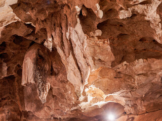 Cueva de Las Güixas, Villanúa, Pyrenees, Huesca, Aragon, Spain. Cave that can be visited in Villanua