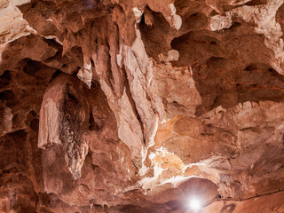 Cueva de Las Güixas, Villanúa, Pyrenees, Huesca, Aragon, Spain. Cave that can be visited in Villanua