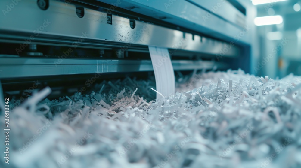 Aufkleber a machine cutting paper with a paper cutter. suitable for office or printing-related designs