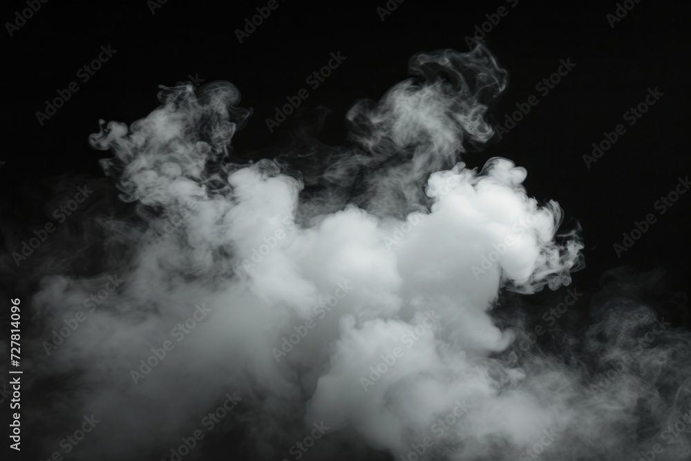 Poster a black and white photo capturing the essence of smoke. this versatile image can be used in various 