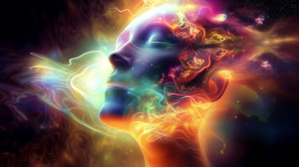Profound Psychedelic Experience & Cosmic Oneness - Spiritual Journey through Vibrant Nebula Imagery - Psychedelic Dimensions - Oneness & Unity