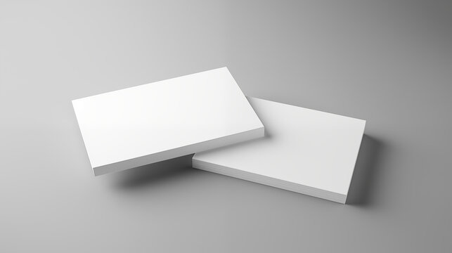 blank card on a white background