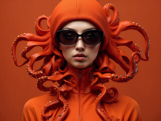Octopus Fashion female model