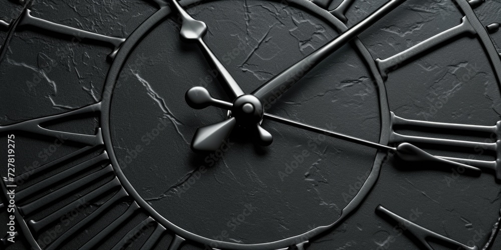 Aufkleber A picture of a large clock with roman numerals on the face. Suitable for various time-related concepts and designs