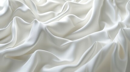 Obraz premium A close-up view of a white fabric, perfect for backgrounds or textures