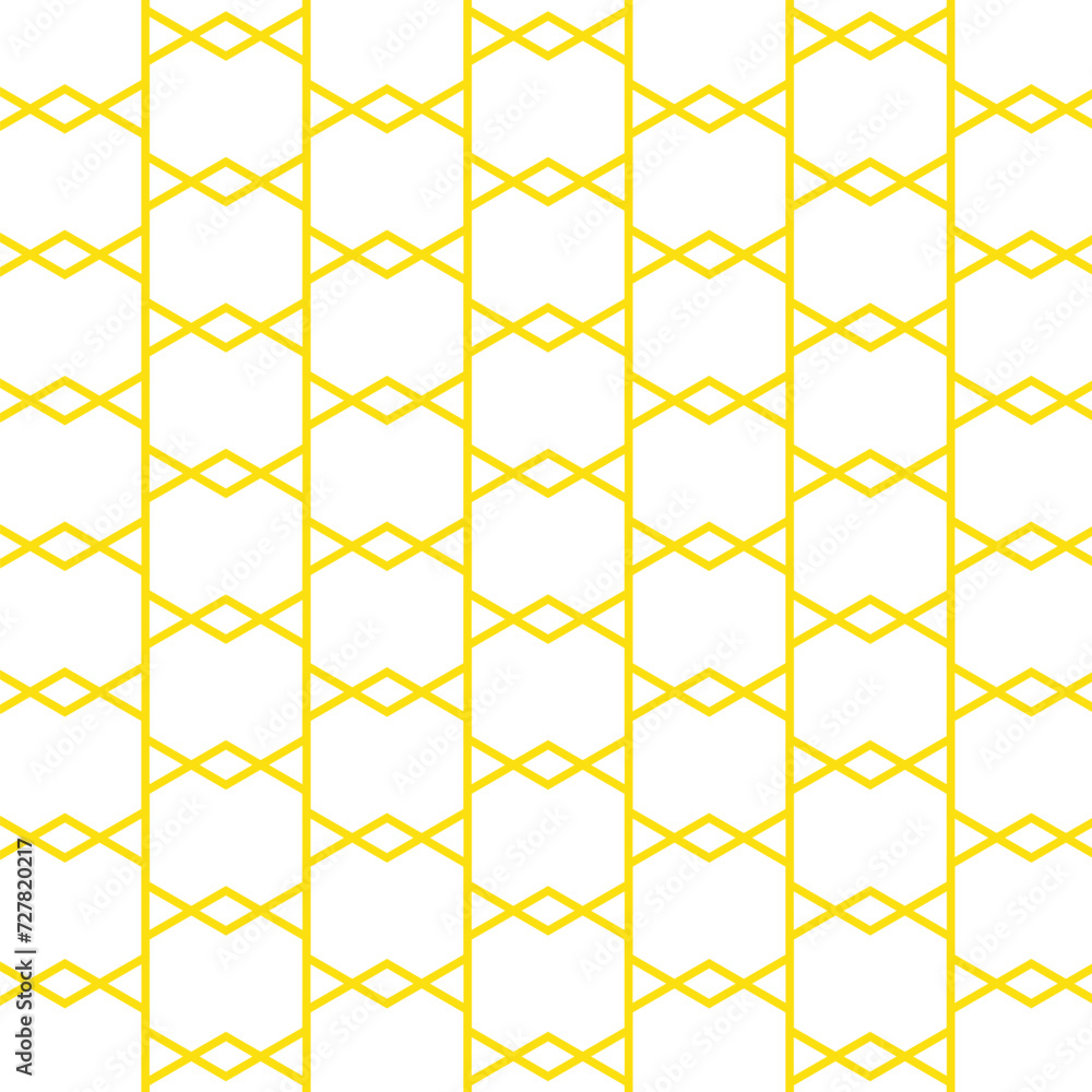 Aufkleber abstract seamless repeatable yellow vertical polygon pattern.