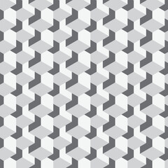 abstract seamless repeatable grey polygon pattern.