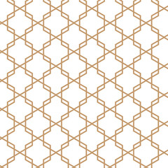 abstract seamless repeatable brown cross polygon pattern.