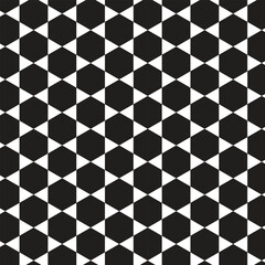 abstract seamless repeatable black polygon pattern.