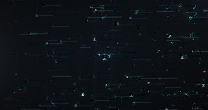Abstract Futuristic Lines Background. Lines Particles And Dark Background.