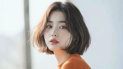 Fotobehang Korean Beauty AI Art Portrait © Artimind