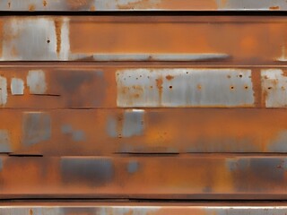 old rusty metal door