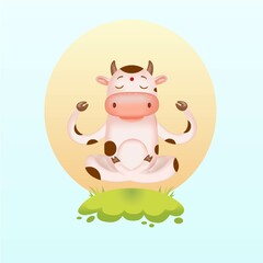 
meditating cow