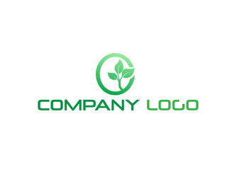 Green plant logo template vector. Green lungs vector logo template illustration.