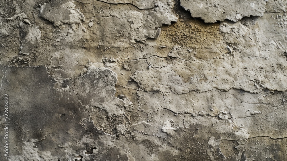 Poster A picture of a dirty wall with paint splatters. Perfect for adding texture and grunge to design projects