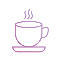 cup icon with white background vector stock illustration
