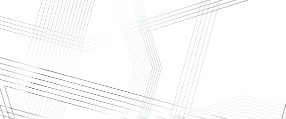 Vector white geometric lines angles shapes in white and of the gray pattern of lines abstract transparent background.