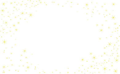黄色いキラキラのフレーム背景
