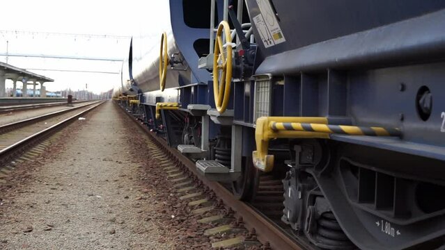 train with tanks on rails