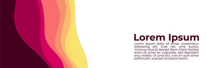 sunset gradient wave pattern background vector illustration good for web banner, ads banner, booklet, wallpaper, background template, and advertising