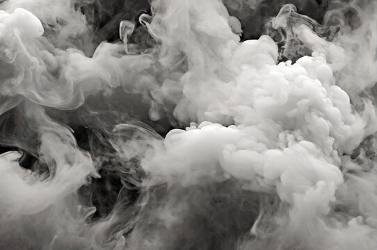 abstract pattern clouds of smoke black and white 