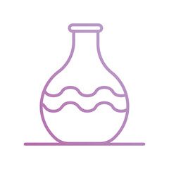 vase icon with white background vector stock illustration