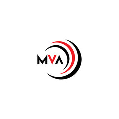 MVA logo. MVA set , M V A design. White MVA letter. MVA, M V A letter logo design. Initial letter MVA letter logo set, linked circle uppercase monogram logo. M V A letter logo vector design.	
