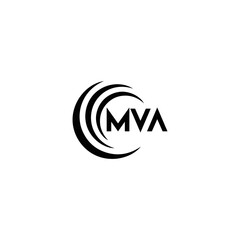 MVA logo. MVA set , M V A design. White MVA letter. MVA, M V A letter logo design. Initial letter MVA letter logo set, linked circle uppercase monogram logo. M V A letter logo vector design.	
