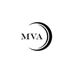 MVA logo. MVA set , M V A design. White MVA letter. MVA, M V A letter logo design. Initial letter MVA letter logo set, linked circle uppercase monogram logo. M V A letter logo vector design.	
