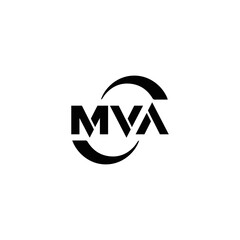 MVA logo. MVA set , M V A design. White MVA letter. MVA, M V A letter logo design. Initial letter MVA letter logo set, linked circle uppercase monogram logo. M V A letter logo vector design.	
