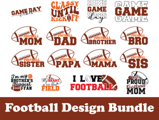 Football Logo, Football Bundle, Football Quote, Football Saying, Sports T-Shirt, Sports Numbers, Funny T-Shirt, Cut File For Cricut Silhouette