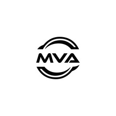 MVA logo. MVA set , M V A design. White MVA letter. MVA, M V A letter logo design. Initial letter MVA letter logo set, linked circle uppercase monogram logo. M V A letter logo vector design.	
