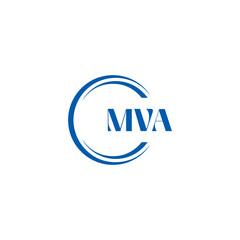 MVA logo. MVA set , M V A design. White MVA letter. MVA, M V A letter logo design. Initial letter MVA letter logo set, linked circle uppercase monogram logo. M V A letter logo vector design.	
