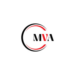 MVA logo. MVA set , M V A design. White MVA letter. MVA, M V A letter logo design. Initial letter MVA letter logo set, linked circle uppercase monogram logo. M V A letter logo vector design.	
