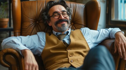 Obraz premium Portrait of a smiling man