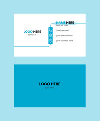 Double-sided creative business card template. Portrait and landscape orientation. Horizontal and vertical layout.Futuristic design. Modern shape with abstract  design.