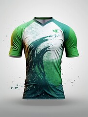 sports t-shirt design, jersey mockup for football club